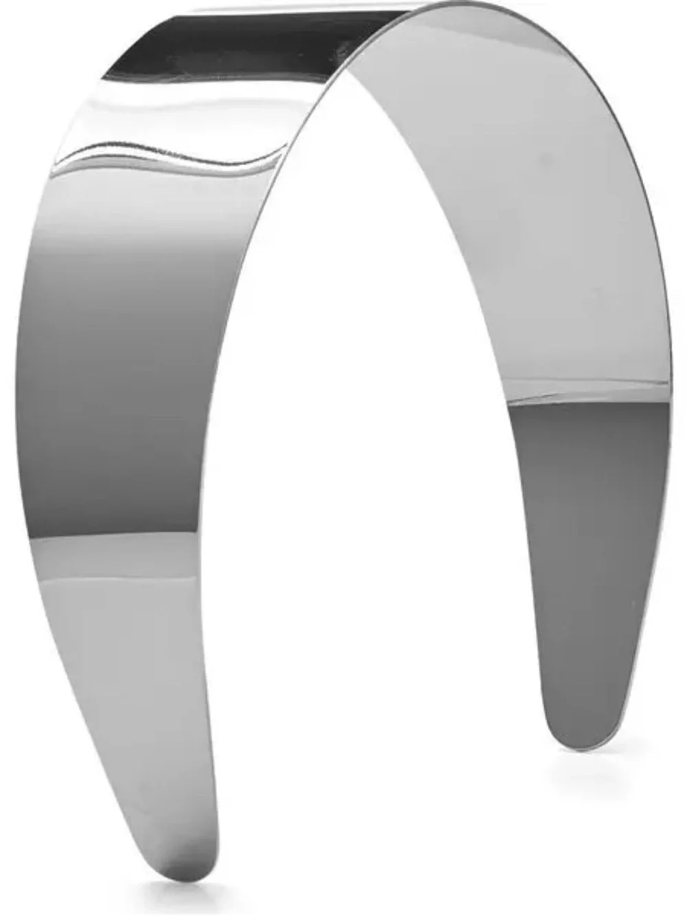 LELET NY LIV WIDE METAL HEADBAND SILVER NWT